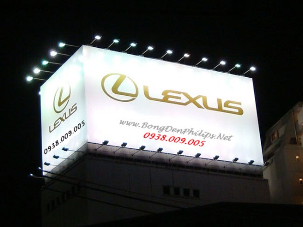 đèn led pha chiếu sáng bảng hiệu