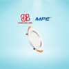 Đèn led âm trần viền bạc 9W MPE DLBL-9T
