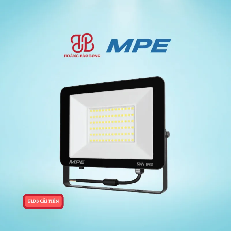 Đèn pha led 50W MPE FLD3-50 Đèn LED pha 50W MPE FLD3-50T chính hãng, quang thông 6000Lm, chuẩn kháng nước bụi IP65. Tiết kiệm điện năng vượt trội, bảo hành 2 năm. Mua ngay giá ưu đãi!