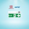 Đèn exit thoát hiểm đa năng MPE (1 mặt rẽ phải) EXR/M
