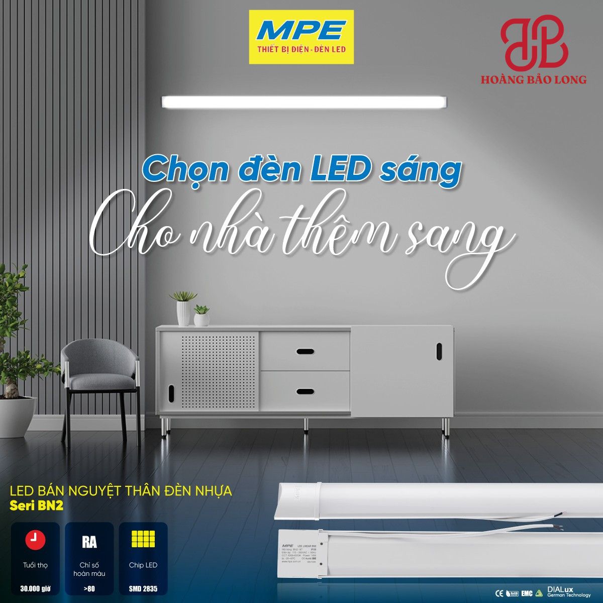 Nên Sử Dụng Đèn Bán Nguyệt MPE 48W