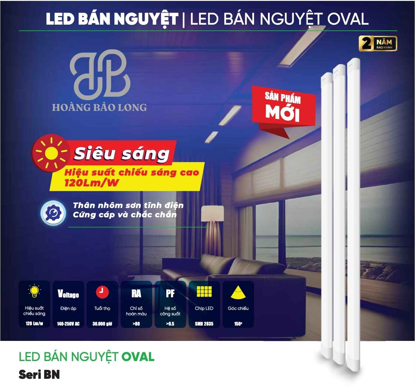 Đèn bán nguyệt 40W MPE BN-40T