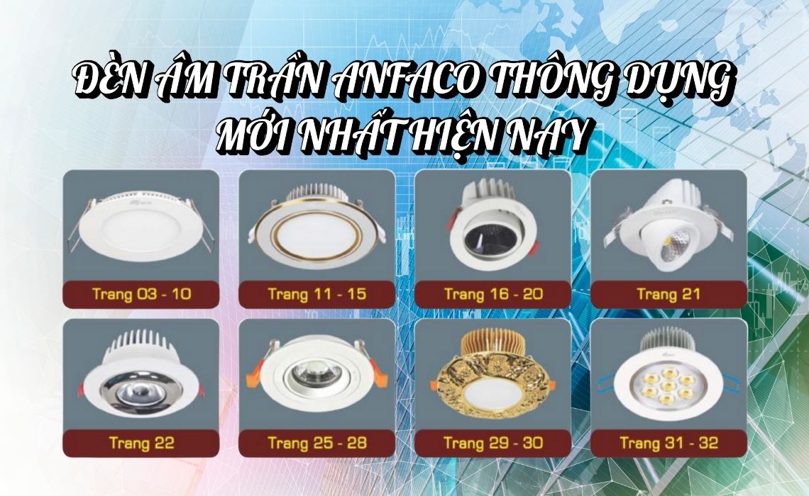 Đèn âm trần Anfaco