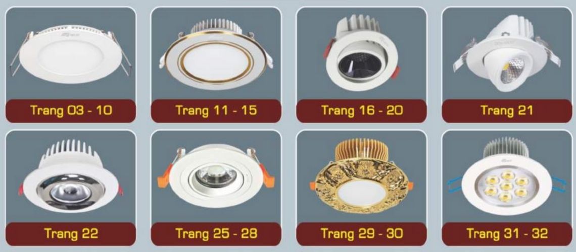 Đèn âm trần Anfaco