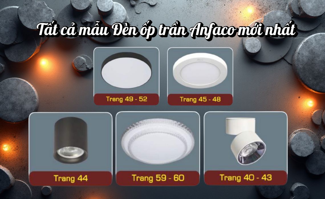 Đèn ốp trần anfaco