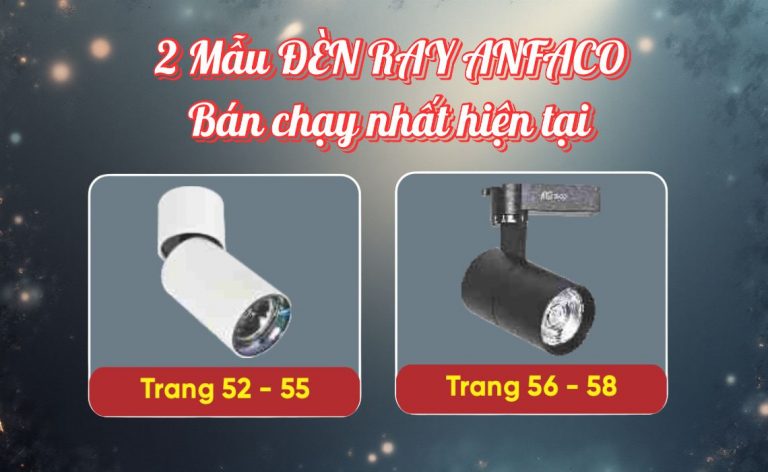 2 MẪU ĐÈN RAY ANFACO BÁN CHẠY NHẤT HIỆN TẠI