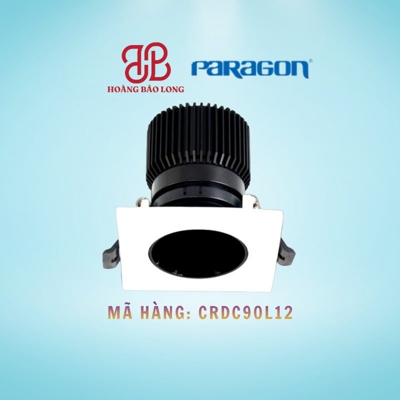 ĐÈN ÂM TRẦN CHIẾU ĐIỂM 12W PARAGON CRDC90L12 ĐÈN ÂM TRẦN CHIẾU ĐIỂM 12W PARAGON CRDC90L12