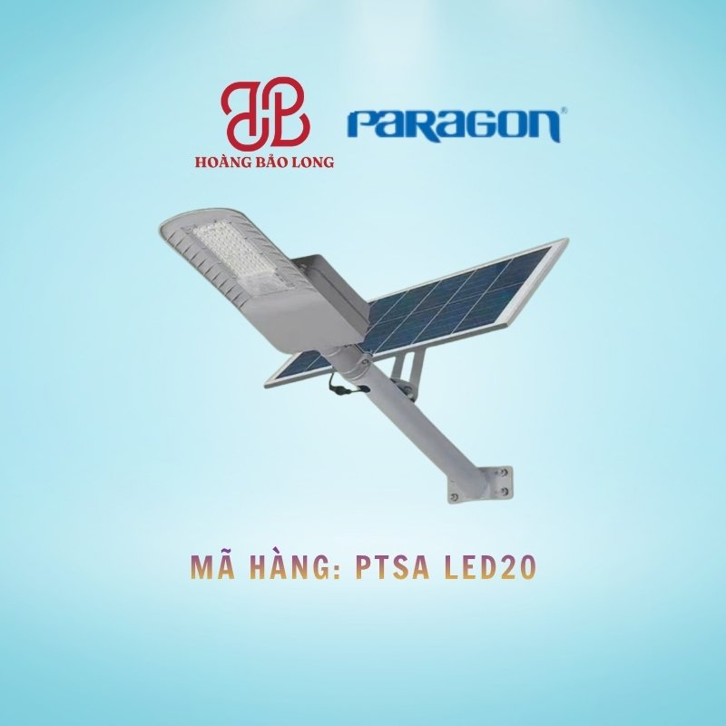 ĐÈN ĐƯỜNG NĂNG LƯỢNG MẶT TRỜI 20W PARAGON PTSA LED20 ĐÈN ĐƯỜNG NĂNG LƯỢNG MẶT TRỜI 20W PARAGON PTSA LED20