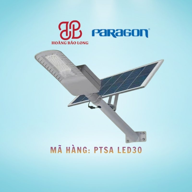 ĐÈN ĐƯỜNG NĂNG LƯỢNG MẶT TRỜI 30W PARAGON PTSA LED30 ĐÈN ĐƯỜNG NĂNG LƯỢNG MẶT TRỜI 30W PARAGON PTSA LED30