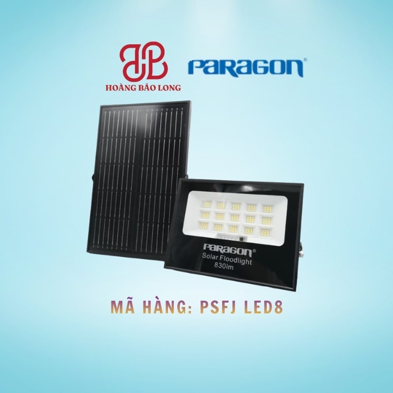 ĐÈN PHA NĂNG LƯỢNG MẶT TRỜI 8W PARAGON PSFJ LED8 ĐÈN PHA NĂNG LƯỢNG MẶT TRỜI 8W PARAGON PSFJ LED8