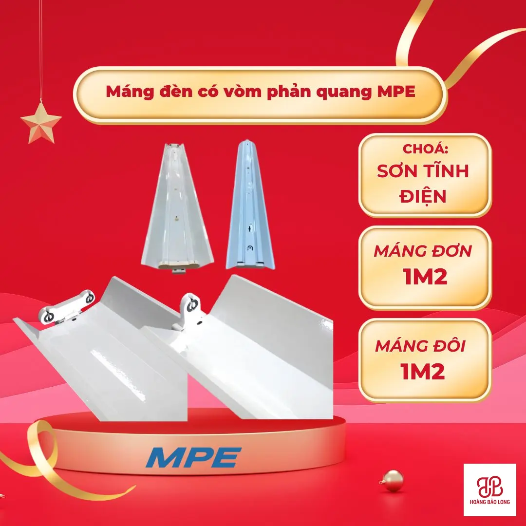 Máng đèn có vòm phản quang MPE