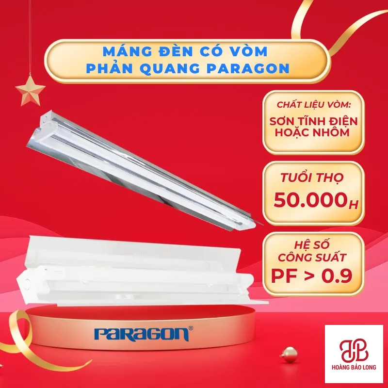 Máng đèn có vòm phản quang Paragon