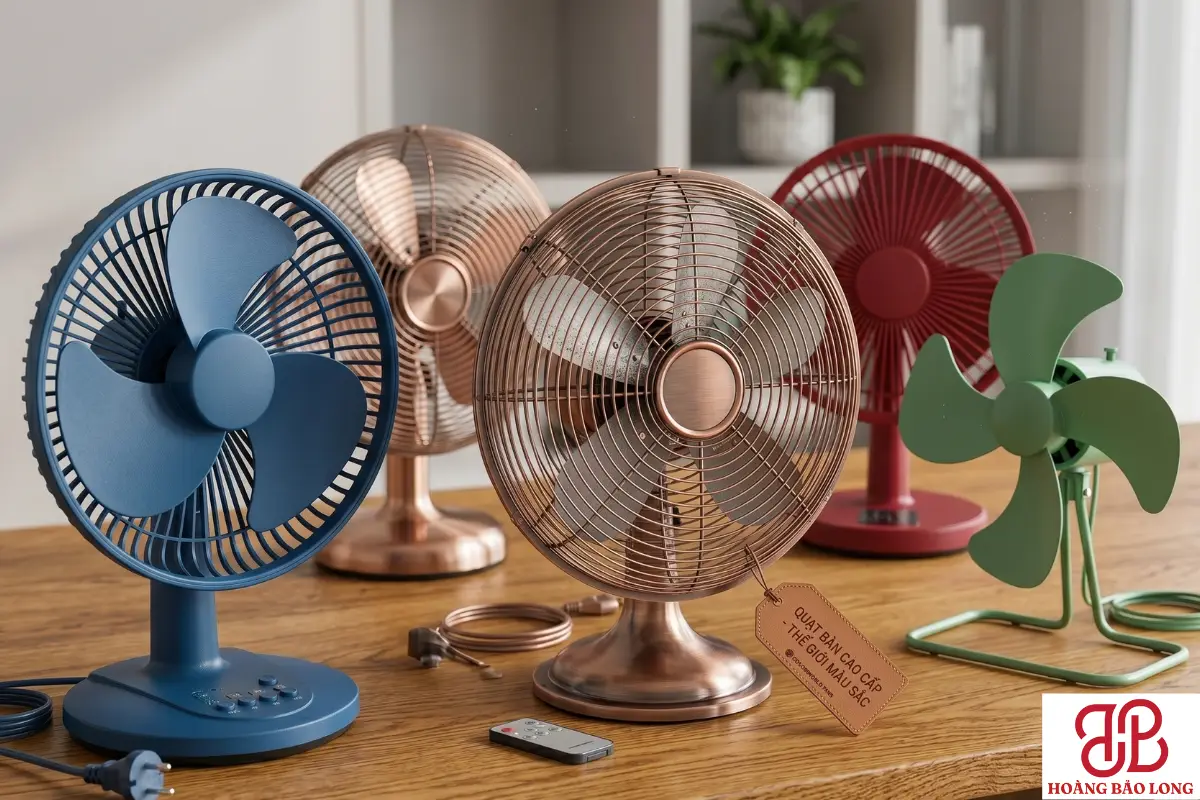Quạt bàn nhiều mắc sắc  lựa chọn, nhỏ gọn