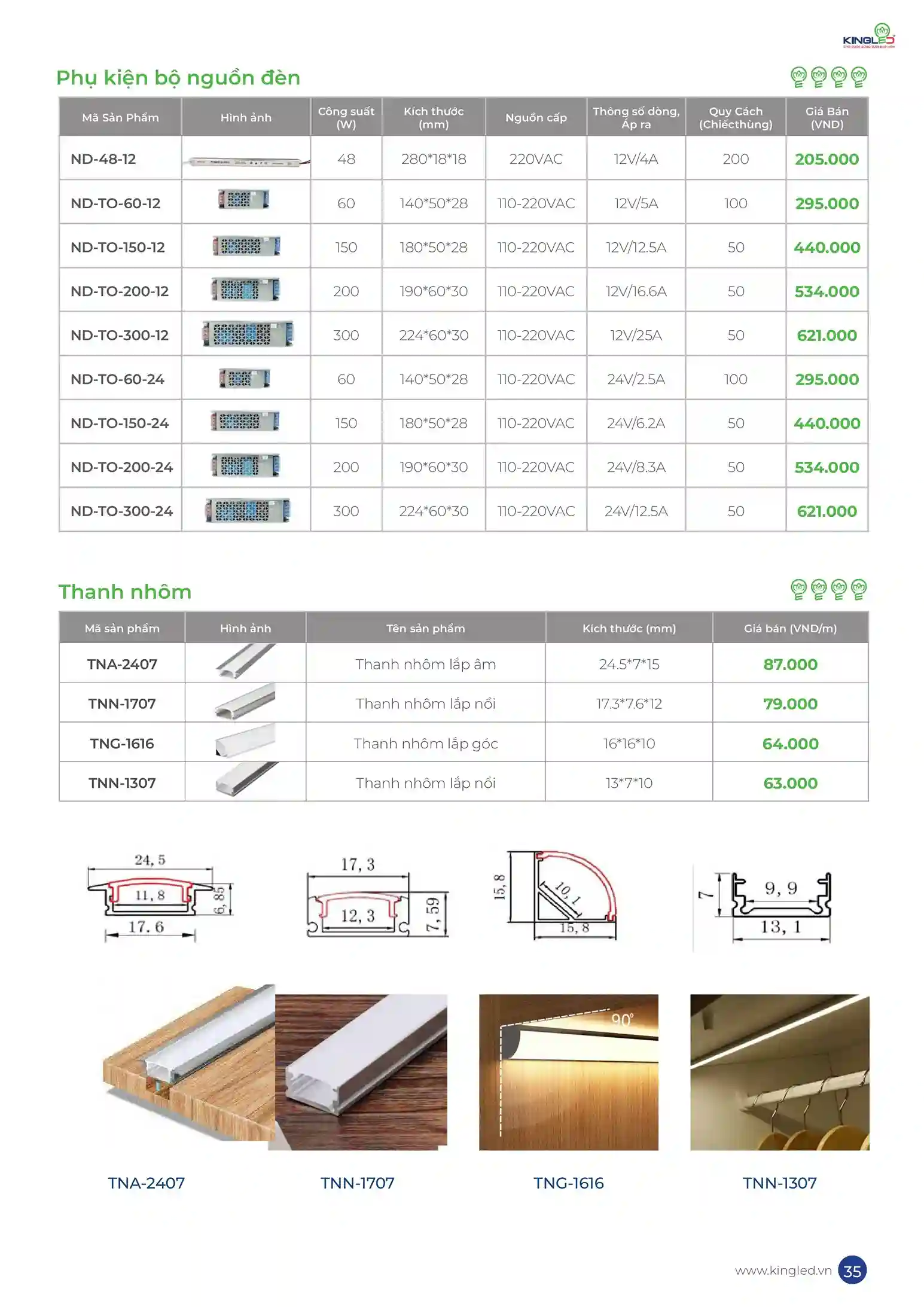 Bảng giá đèn led king led hình ảnh 34