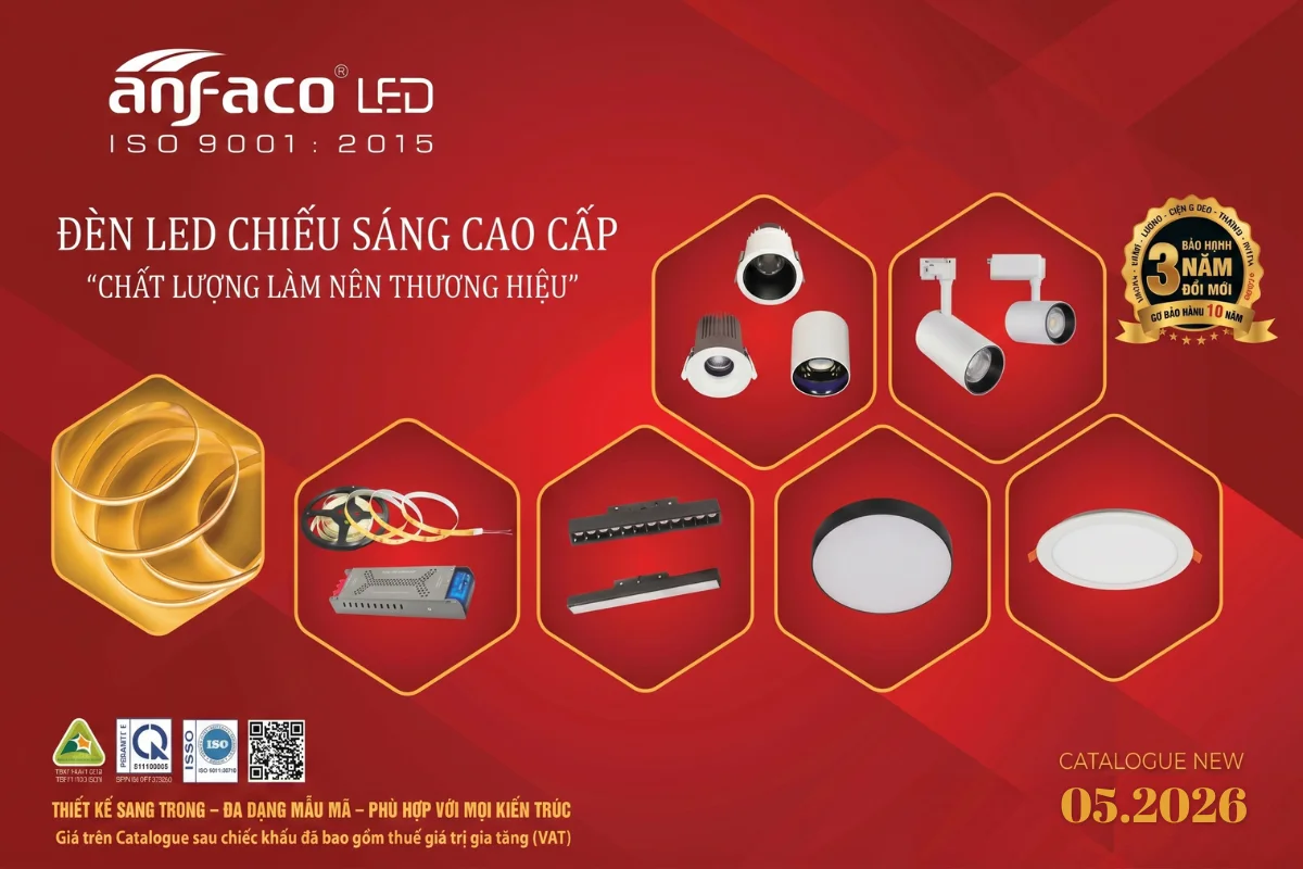 Bảng giá đèn led Anfaco mới nhất