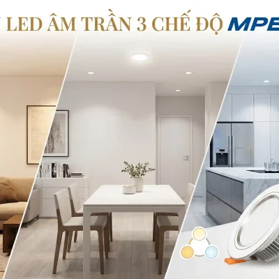 Đèn led âm trần MPE 9w 3 chế độ tiết kiệm điện