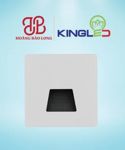 Đèn LED âm bậc cầu thang AB-3-V-T Kingled 3W vỏ trắng, ánh sáng vàng ấm hắt chân tường dẫn lối ban đêm chống chói, lắp âm bậc lối đi thẩm mỹ.