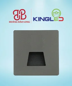 Đèn LED âm bậc cầu thang AB-3-V-X Kingled 3W vỏ màu xám, ánh sáng vàng dịu mắt soi sáng bậc tam cấp hành lang an toàn, thiết kế hiện đại cao cấp.