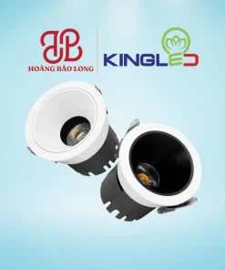 Đèn LED âm trần rọi Amethyst DLRA-12BR-T103-V/TT/T Kingled 12W mặt viền, lỗ khoét Ø90mm, quang thông 970lm, độ chói thấp, chỉ số hoàn màu CRI>98.