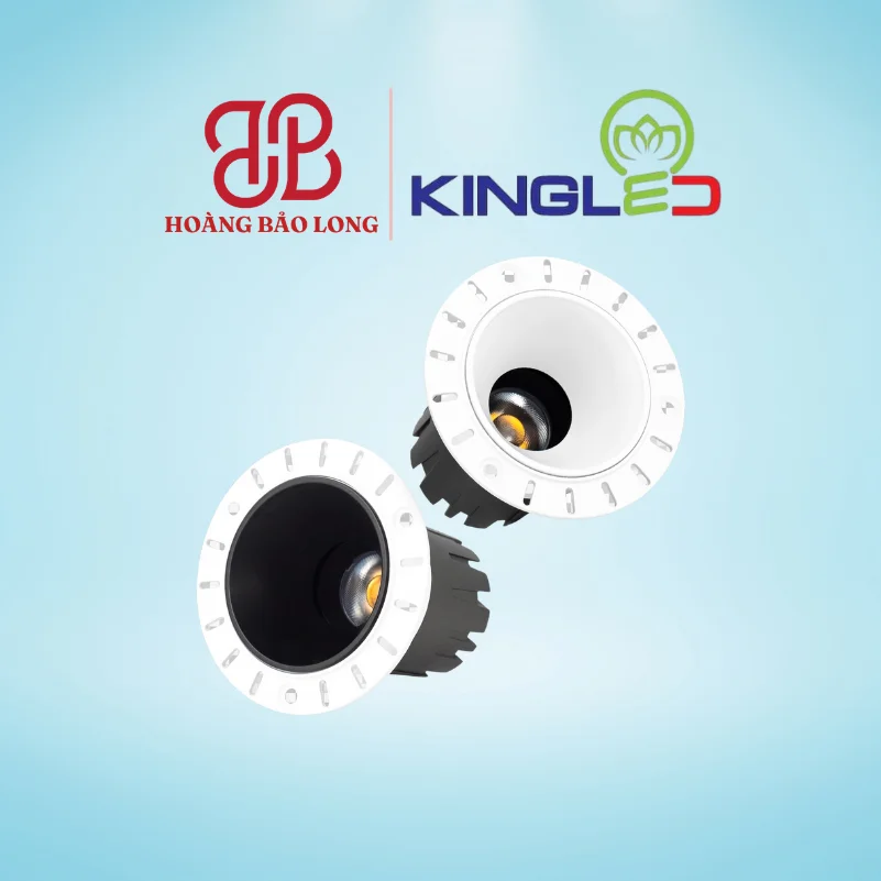 ĐÈN ÂM TRẦN RỌI CHÓA SÂU ZIRCON 16W DA-DLRS-16SS-T103-V/TT/T-KV KingLed Đèn LED âm trần rọi chóa sâu Zircon không viền DA-DLRS-16SS-T103-V/TT/T-KV Kingled 16W, lỗ khoét Ø91mm, thiết kế tràn viền hiện đại, CRI>98.