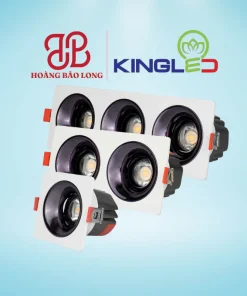 Đèn LED âm trần hộp ba Turquoise DA-GL-3*12SS-V247-V/TT/T Kingled 36W (3x12W), kích thước 247x88mm, lỗ khoét 235x75mm, chiếu rọi rực rỡ, độ hoàn màu cao CRI>90.