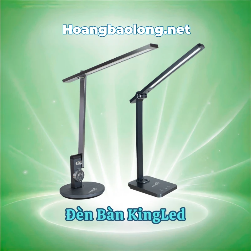 Đèn bàn KingLed phù hợp học tập và làm việc, thiết kế tiện dụng, ánh sáng ổn định. Tham khảo mẫu đèn bàn KingLed, thông số và giá sản phẩm.