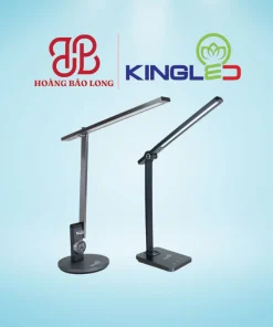 Đèn LED để bàn làm việc cao cấp DB-LX-12-DM Kingled 12W, thiết kế trục xoay gập đa góc độ, cảm ứng đổi màu ánh sáng chống lóa dịu mắt, độ hoàn màu cao.