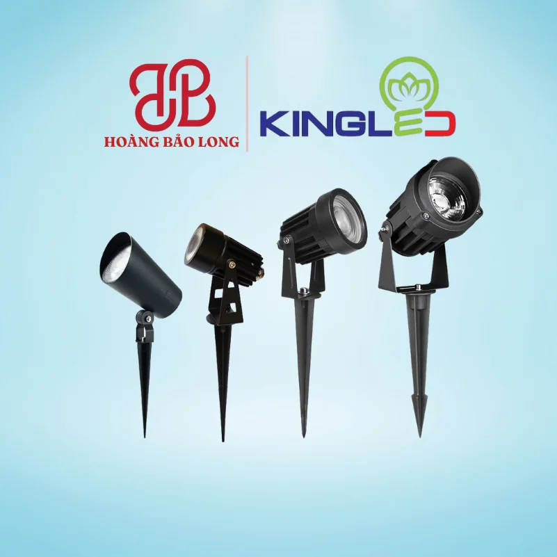 ĐÈN CẮM CỎ 7W DCC-01-7-V KingLed Đèn LED cắm cỏ rọi cây DCC-01-7-V Kingled 7W ánh sáng vàng ấm, kiểu dáng hiện đại chống nước IP65 chiếu rọi điểm nhấn sân vườn resort.