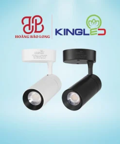 Đèn LED đế ngồi rọi Spinel DN-10SS-V/TT/T-D Kingled 10W vỏ đen, gắn nổi trần/tường không cần thanh ray, xoay góc rọi tiêu điểm linh hoạt, chỉ số hoàn màu CRI>90.