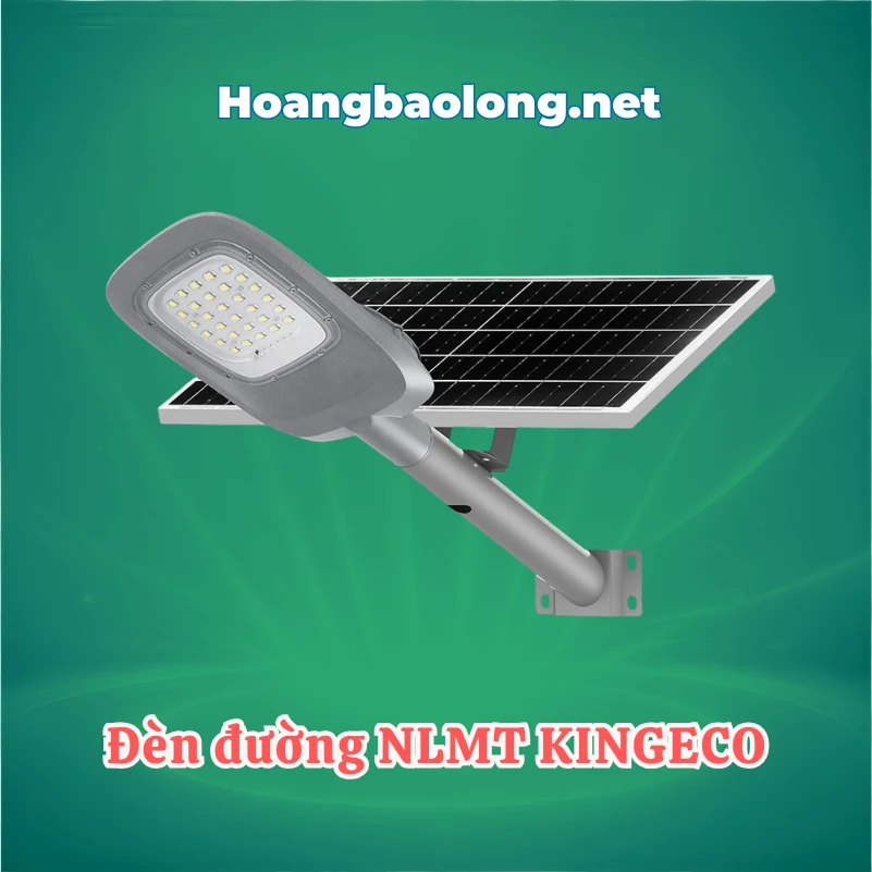 ĐÈN PHA LED KINGECO 10W EC-FLK-10 3000K Hình ảnh đèn đường năng lượng mặt trời KingEco sử dụng pin LiFePO4 và tấm pin solar, phù hợp chiếu sáng đường nội bộ, sân vườn và khuôn viên ngoài trời.