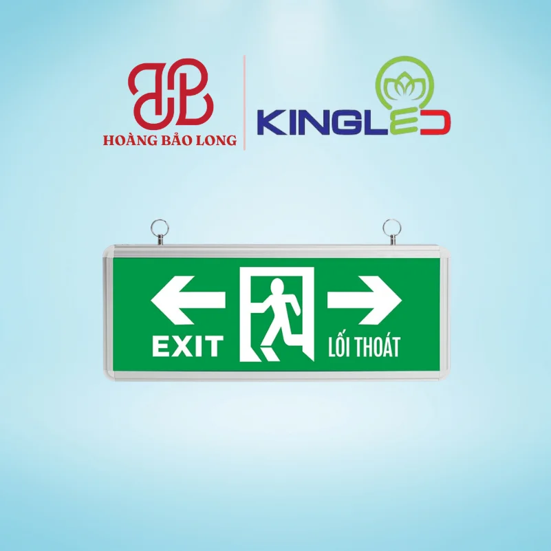 ĐÈN EXIT HỘP 3W EX-3-1M-TP KingLed Đèn Exit chỉ dẫn thoát hiểm 1 mặt EX-3-1M-TP Kingled công suất 3W mũi tên 2 chiều trái phải, chỉ dẫn lối thoát hiểm linh hoạt tại ngã rẽ.