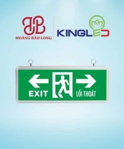 Đèn Exit thoát hiểm 2 mặt EX-3-2M-TP Kingled 3W mũi tên 2 hướng, chỉ dẫn lối thoát hiểm linh hoạt.