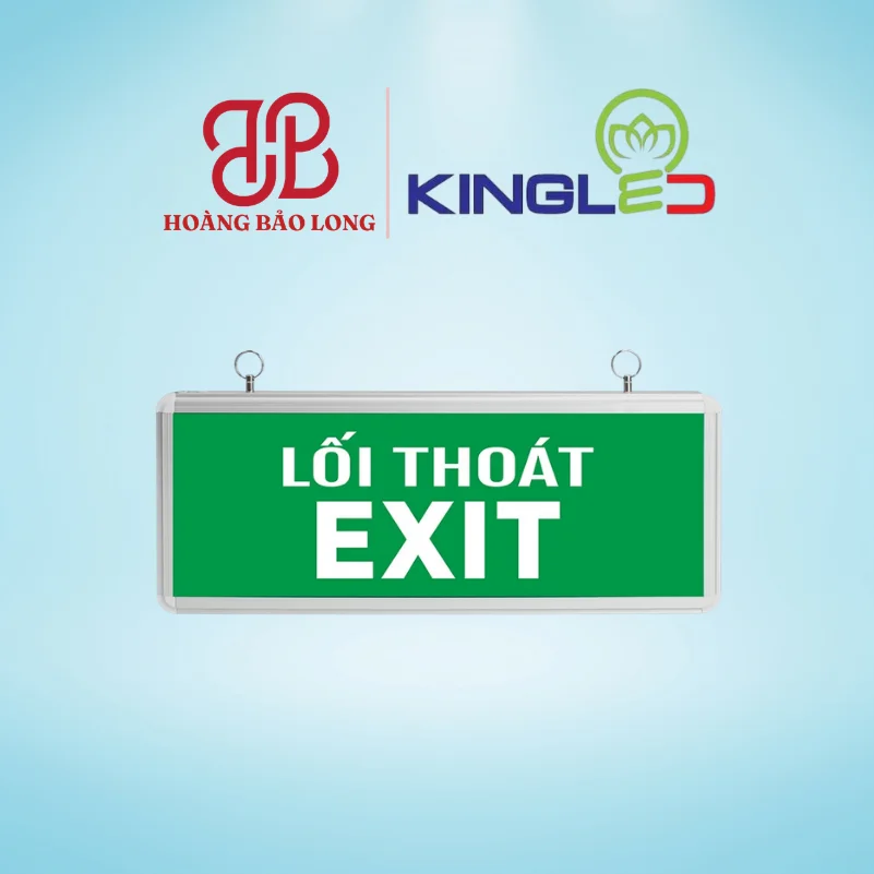 ĐÈN EXIT HỘP 3W EX-3-2M KingLed Đèn Exit thoát hiểm 2 mặt chữ EXIT tiêu chuẩn EX-3-2M Kingled 3W, chiếu sáng sự cố an toàn cho công trình.