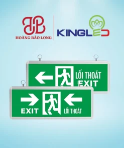 Đèn Exit chỉ dẫn thoát hiểm 1 mặt EX-3-1M-P Kingled công suất 3W mũi tên chỉ phải, dán tường hoặc treo trần dễ dàng, tích điện tự động.