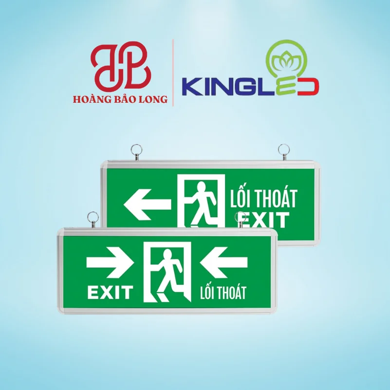 ĐÈN EXIT HỘP 3W EX-3-1M-P KingLed Đèn Exit chỉ dẫn thoát hiểm 1 mặt EX-3-1M-P Kingled công suất 3W mũi tên chỉ phải, dán tường hoặc treo trần dễ dàng, tích điện tự động.
