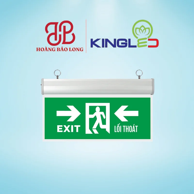 ĐÈN EXIT MICA Hướng vào trong 3W EXM-3-2M-VT KingLed Đèn Exit Mica chỉ dẫn thoát hiểm 2 mặt EXM-3-2M-VT Kingled 3W biểu tượng người chạy, hiển thị 2 mặt sắc nét, tự động chiếu sáng khi xảy ra sự cố.