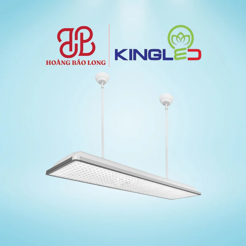 ĐÈN HỌC ĐƯỜNG (DCB Series) 36W DCB-36-120-50K KingLed Đèn LED học đường chống chói DCB-36-120-50K Kingled 36W dài 1.2m, ánh sáng trắng tự nhiên 5000K, tấm tán quang bảo vệ thị lực chống cận thị, CRI>90.