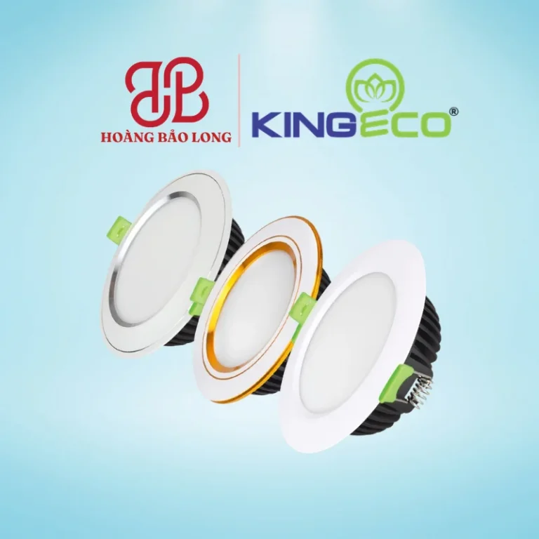 Đèn LED âm trần tán quang Kingeco 12W EC-DL-12SS-T138-V/TT/T, kích thước Ø138mm, lỗ khoét Ø110mm, quang thông lớn chiếu sáng phòng khách, văn phòng.