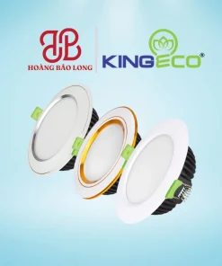 Đèn LED âm trần tán quang Kingeco 9W EC-DL-9SS-T118-V/TT/T, kích thước Ø118mm, lỗ khoét Ø90mm, ánh sáng đơn sắc dịu mắt, tiết kiệm điện năng.
