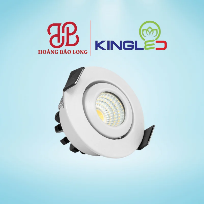 ĐÈN LED ÂM TRẦN CHIẾU RỌI APPLE 3W DLR-3BR-T55-V/TT/T KingLed Đèn LED âm trần rọi Apple DLR-3BR-T55-V/TT/T Kingled 3W, kích thước Ø55mm, lỗ khoét Ø45mm, góc chiếu tập trung tạo điểm nhấn, chỉ số hoàn màu CRI>90 sắc nét.
