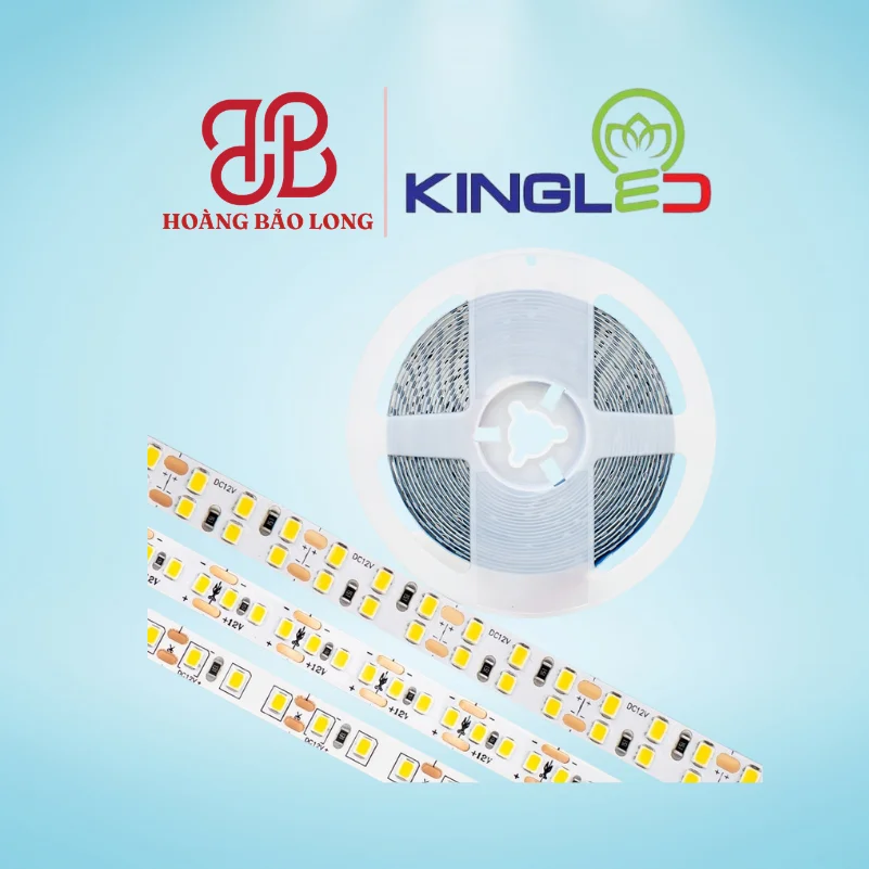 Đèn LED dán DC 12V LDDC-22-240-V/TT/T Kingled công suất 22W/m, mật độ 240 chip/m chiếu sáng cực mạnh, dải sáng mịn đẹp, CRI>90.