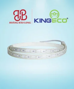 Đèn LED dây AC 220V đổi màu RGB EC-LD-7-5050-RGB Kingeco công suất 7W/m, chip 5050 đa sắc màu, chuẩn chống nước IP65 trang trí sân vườn, quán cafe, sự kiện.