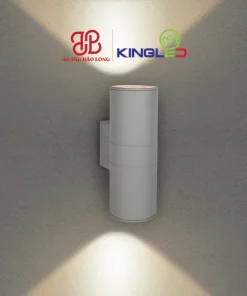 Đèn tường LED chiếu rọi ngoài trời LWA01G Kingled dáng trụ đứng, thân nhôm chống gỉ sét, chiếu sáng trang trí cột trụ, ban công, lối đi.