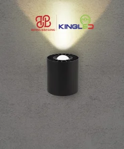 Đèn tường LED hình trụ tròn LWA121 Kingled chiếu rọi 1 đầu chùm tia sắc nét, nhỏ gọn lắp đặt trang trí lối đi, cầu thang, chống nước IP65.