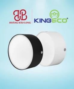 Đèn LED ống bơ tán quang DOB Kingeco 12W EC-OBK-12SS-DM-T vỏ trắng, đổi 3 màu ánh sáng thông minh, chất liệu nhôm đúc chịu nhiệt bền đẹp.