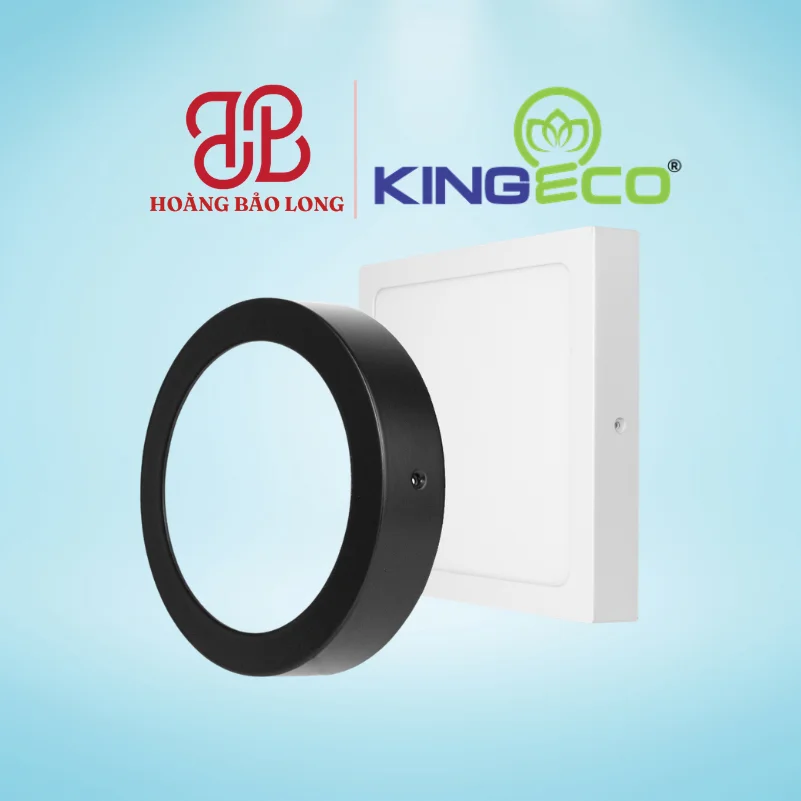 ĐÈN LED ỐP TRẦN KINGECO 12W EC-ONL-12-V170-T-T/D Đèn LED ốp nổi trần Kingeco 12W EC-ONL-12-V170-T-T/D dáng vuông 170x170mm vỏ trắng/đen, kiểu dáng tràn viền hiện đại, chiếu sáng ban công, hành lang.