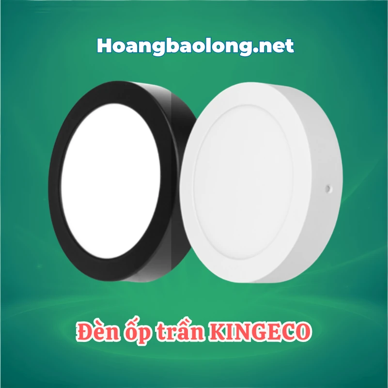 ĐÈN PHA LED KINGECO 10W EC-FLK-10 3000K Hình ảnh đèn LED ốp trần KingEco kiểu dáng tròn và vuông, phù hợp lắp nổi cho phòng khách, phòng ngủ, hành lang và nhiều không gian nội thất.