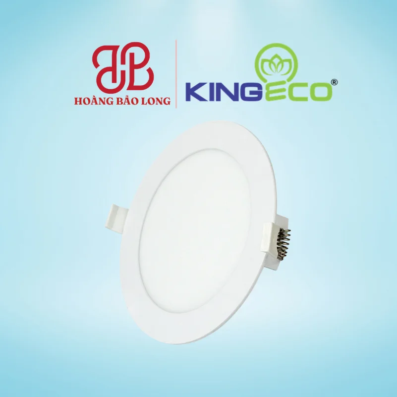 ĐÈN PANEL MỎNG KINGECO 9W EC-SPL-9-T145-TT/T KingLed Đèn LED panel âm trần siêu mỏng Kingeco 9W tròn EC-SPL-9-T145-TT/T đường kính Ø145mm, lỗ khoét Ø130mm, ánh sáng trung tính/trắng dịu mắt, phù hợp trần thạch cao hẹp.
