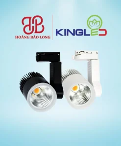 Đèn LED rọi ray Beryl DTL-12SS-V/TT/T-T Kingled 12W vỏ trắng, xoay góc rọi tiêu điểm sản phẩm, showroom, shop thời trang, độ hoàn màu CRI>90.