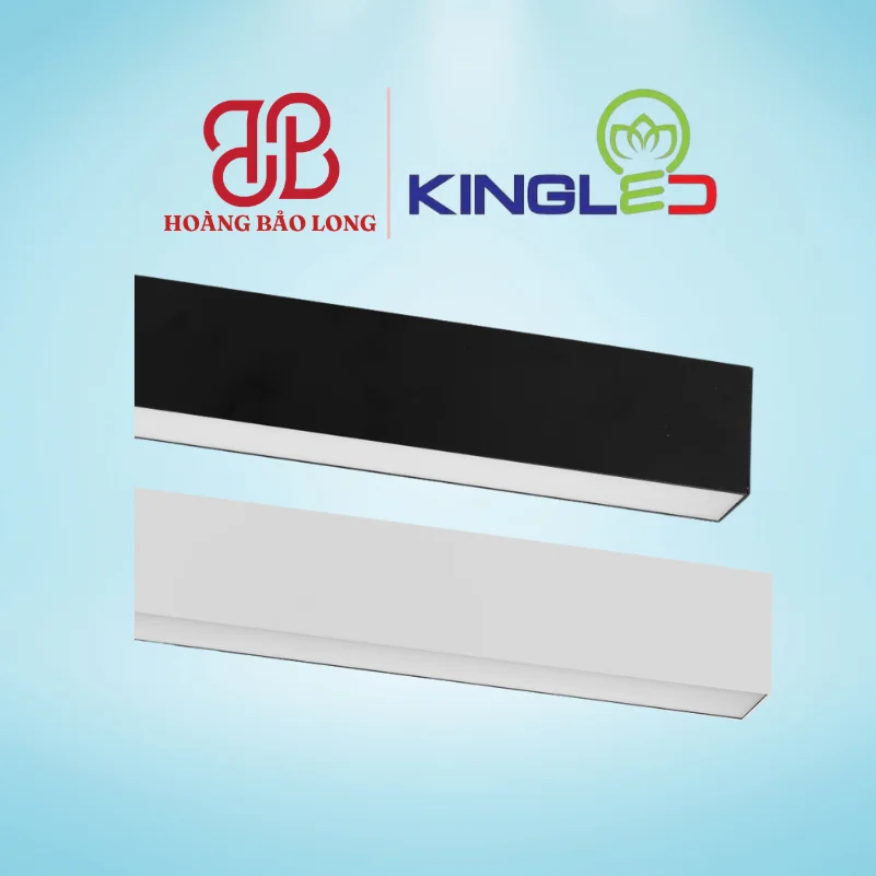 ĐÈN THẢ PROFILE SODALITE 54W DTP-54SS-118-V/TT/T-D KingLed Đèn LED thả Profile Sodalite DTP-54SS-118-V/TT/T-D Kingled 54W vỏ đen, chiều dài 1.2m, công suất lớn chiếu sáng không gian làm việc, CRI>90.